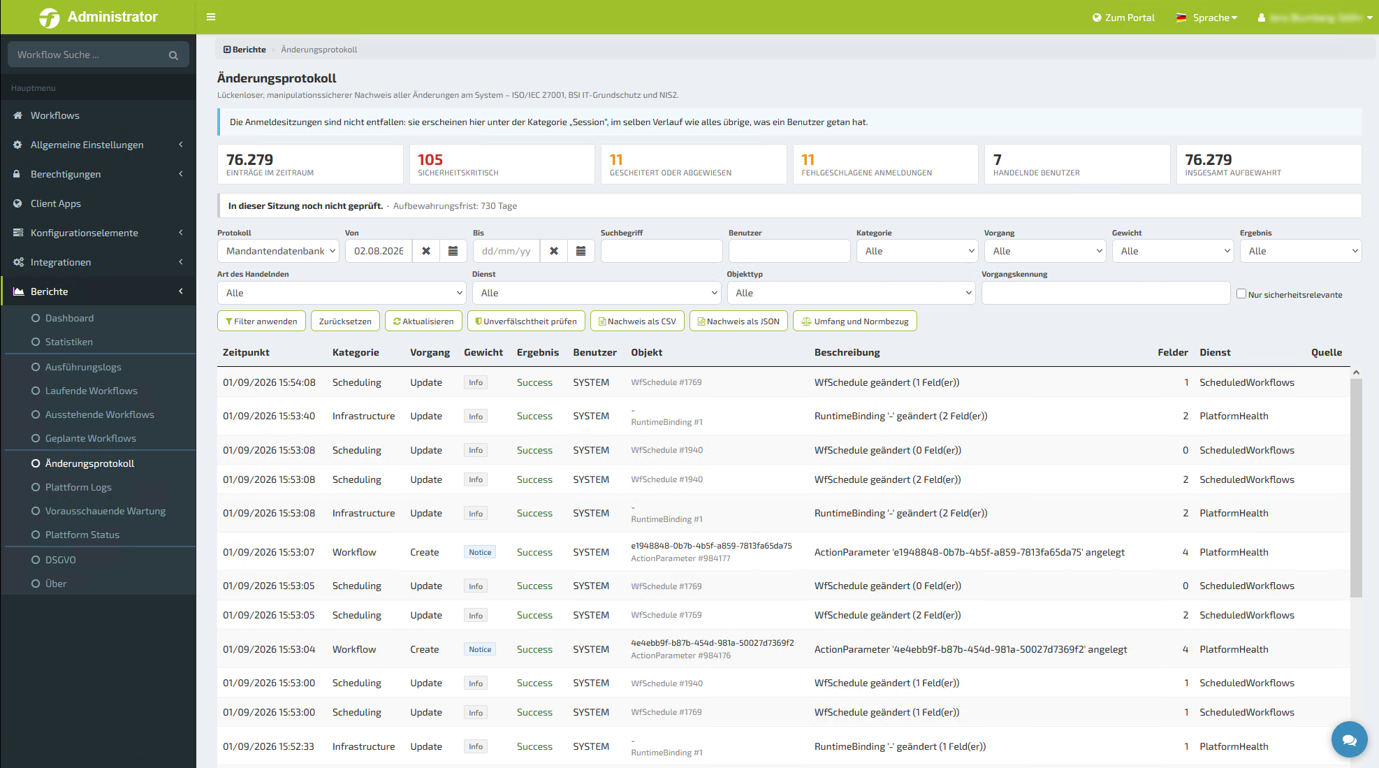 FLOWSTER Screenshot: Define approvals & permissions