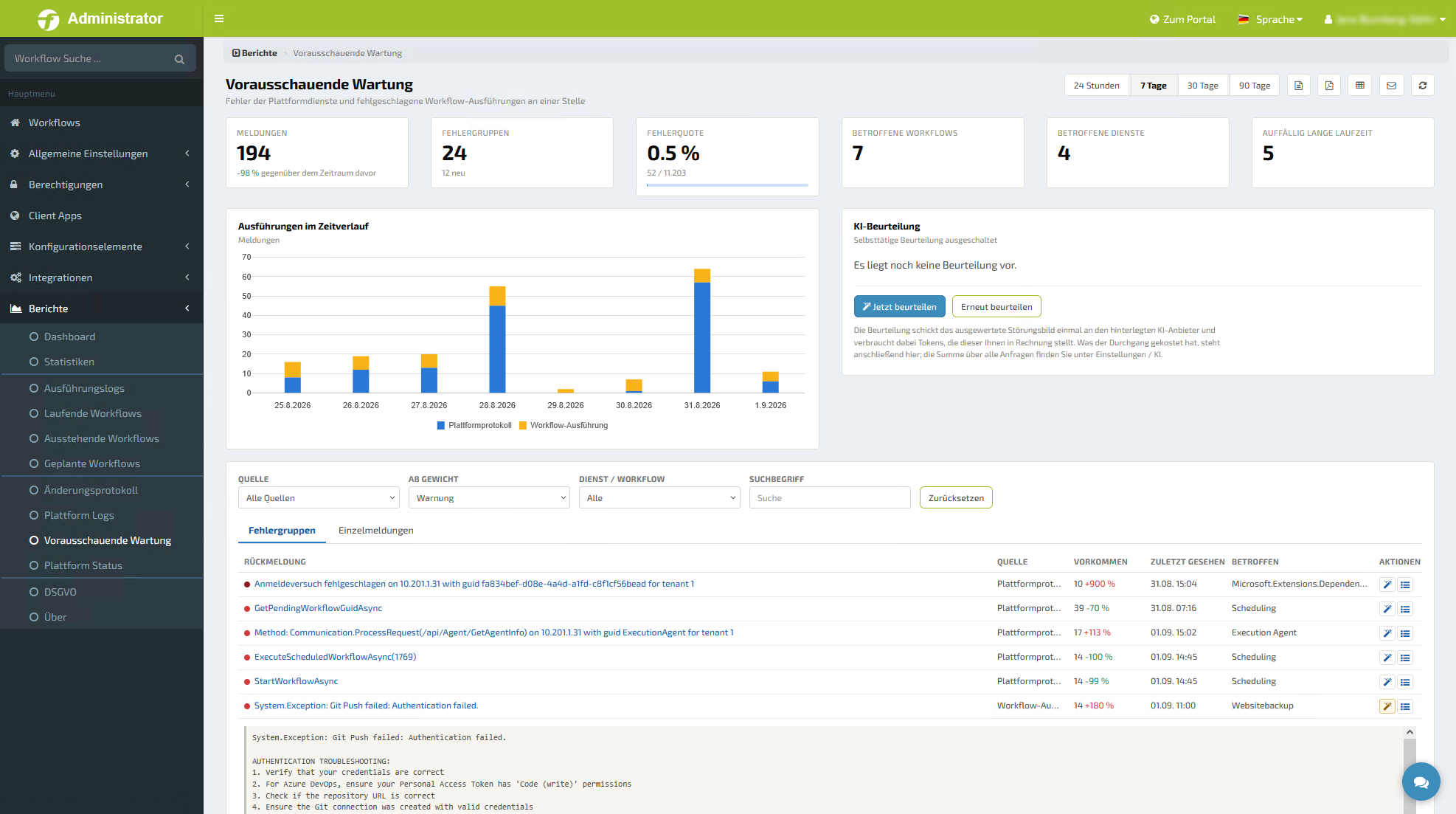 FLOWSTER 5.6 predictive maintenance