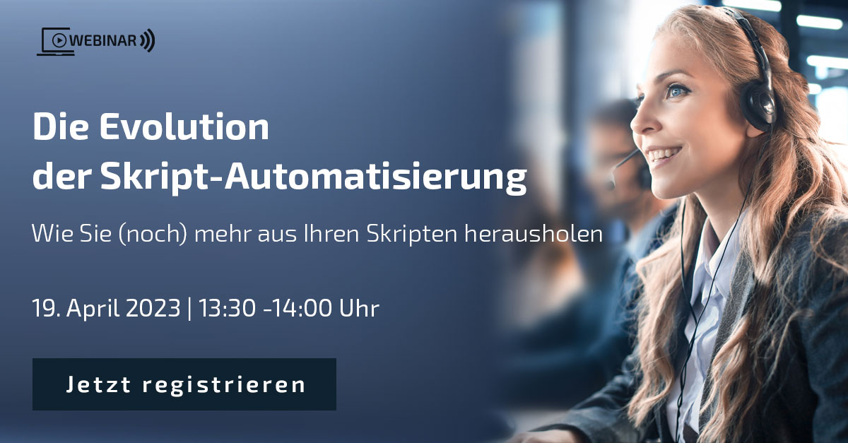 Webinar: The Evolution of Script Automation | 19.04.2023